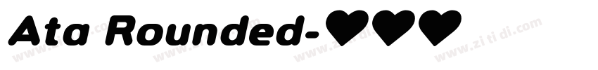 Ata Rounded字体转换